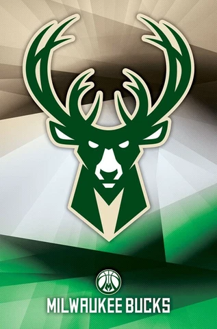MILWAUKEE BUCKS Official NBA Basketball Team Logo 22x34 Wall POSTER Cover
