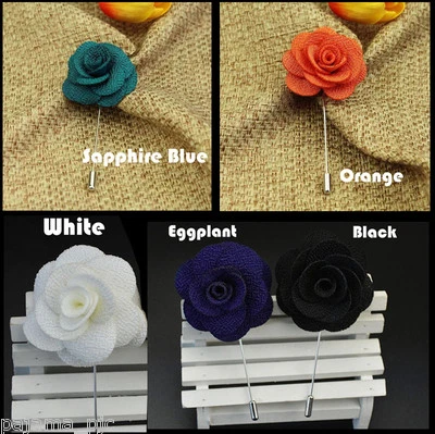 Nuevo Para hombres Insignia Traje Broche Pecho Hebilla Broche Prendedor Floral Flor Solapa Pin Foto 1 de 4