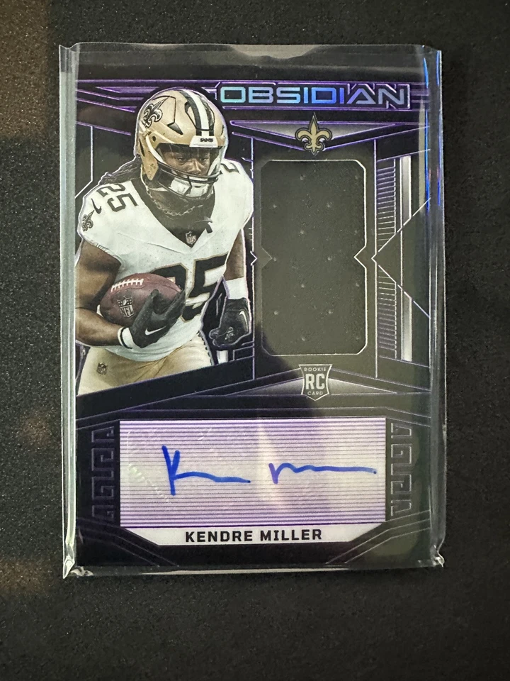 2023 Panini Obsidian Kendre Miller RC Patch Auto RPA /75 #208 Saints - Image 1 of 2