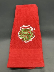 Toalla de mano de cocina de Navidad para Santa Claus - Imagen 1 de 3