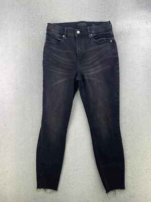 Lucky Brand Womens Size 6/28 Ankle Raw Hem Black High Rise Bridgette Skinny Jean - Image 1 of 4