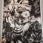 Jester M.O.B. imprimé gothique noir blanc mauvais œil de serpent jeu Kevin Carmody '06