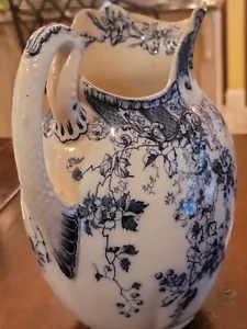 Antiguo DOULTON BURSLEM Inglaterra Azul KEW-RdNo 116918 lavado/ Jarra/JARRA - Imagen 1 de 12