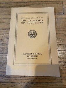 Vintage 1947-1948 Eastman School of Music Official Bulletin University of Rochester - Bild 1 von 8