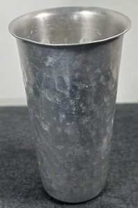 Vintage Made In Italy Handgehämmert Aluminium Becher - Bild 1 von 6