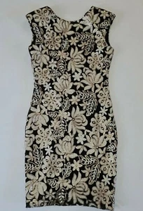 Damen Kleid Soley & Soka Gr.M Ärmellos Offener Rücken Pailletten Schwarz Mix 7843 - Bild 1 von 12