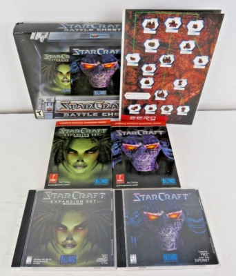 StarCraft Battle Chest (PC, 1999) Missing Brood Expansion Disc - Image 1 of 4
