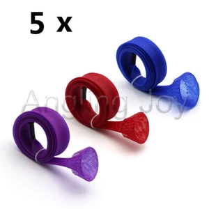 Lot 5/10 Fishing Rod Cover Tip Protector Pole Fighting Belt Multcolor Cover - Picture 1 of 9