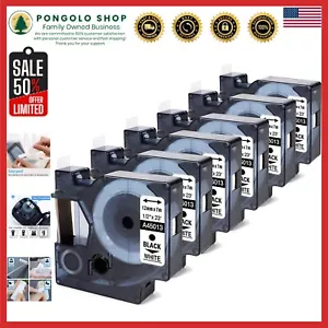 High-Quality Dymo D1 Label Tape Refill, 6-Pack, Perfect for All DYMO Models - Picture 1 of 15