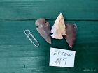 REPRODUCTION STONE AGATE ARROWHEAD FOR JEWELRY (3 pcs) 1.5 inch