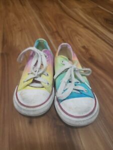 Toddle Rainbow Converse Size 9