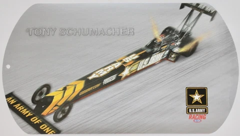 2003 Tony Schumacher U.S. Army Top Fuel NHRA postcard Cover