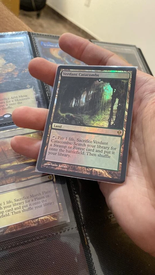 Verdant Catacombs Foil English Zendikar Magic Card MTG - SP Condition - Image 1 of 1