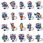 20PCS Cute Lilo&Stich Reusable Straw Covers Dust Plug Cap Drinking Straw Topper?