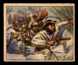 1949 Bowman Wild West Non-Sport #A-1 Capturing the British Fort EX