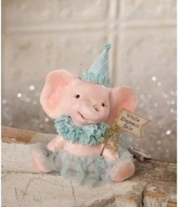 Bethany Lowe Elefante Blanco Venta MA9261 Estatuilla Coleccionable Decoración - Imagen 1 de 1