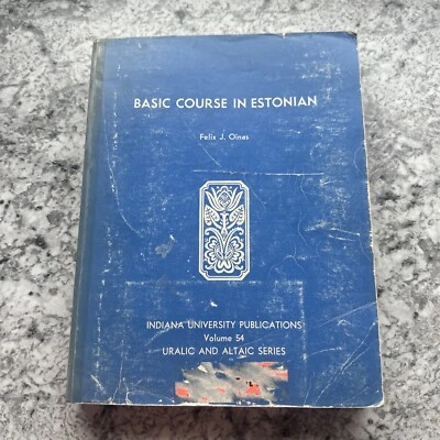 Basic Course in Estonian - Felix J. Oinas Ex-Library 4th Ed. - Image 1 of 4