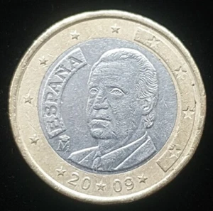 Moneta 1 euro España 2009 - Zdjęcie 1 z 2