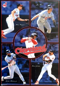 Cleveland Indians 5-Stars (1998) 23x35 POSTER - Kenny Lofton, Vizquel, Jim Thome - Picture 1 of 1