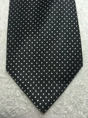 GIANCARLO MENS TIE BLACK AND WHITE 3.5 X 59 - Image 1 of 4