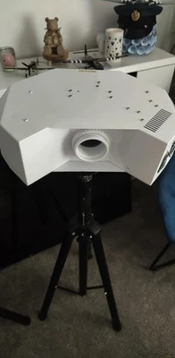 2 x WHITE Equinox Helix 100w Gobo Flower DMX LED Lighting Effects  - Image 1 of 3