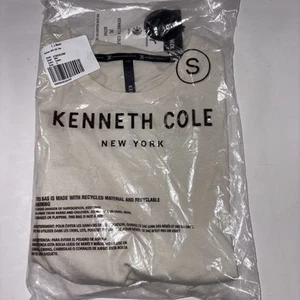 NUEVA Camiseta Kenneth Cole Para Hombre Elastizada Activa Talla: S Color: Crema - Imagen 1 de 6