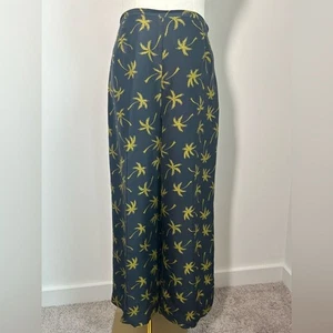 Vintage 90er SILK CLUB Palme Seide Hose GRÖSSE 8 - Bild 1 von 7