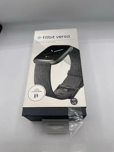 Fitbit Versa Special Edition Aluminium Smoke Grey In Original Box - Picture 1 of 7