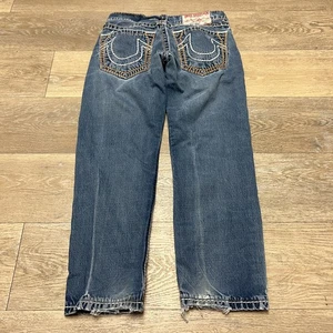Vintage True Religion Ricky Super T Jeans Size 30 Denim 30x28 USA Made Rare - Picture 1 of 20