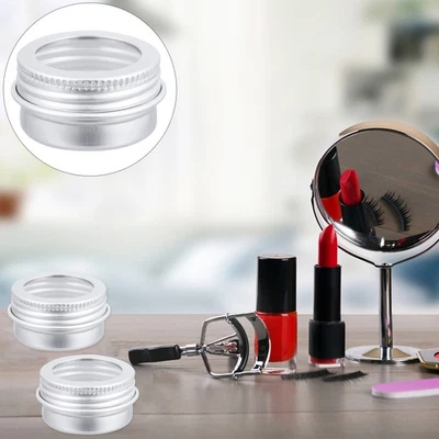  3 PCS Mini Gläser Mit Deckel Kleine Weckgläser Reise-Make-up-Behälter - Bild 1 von 4