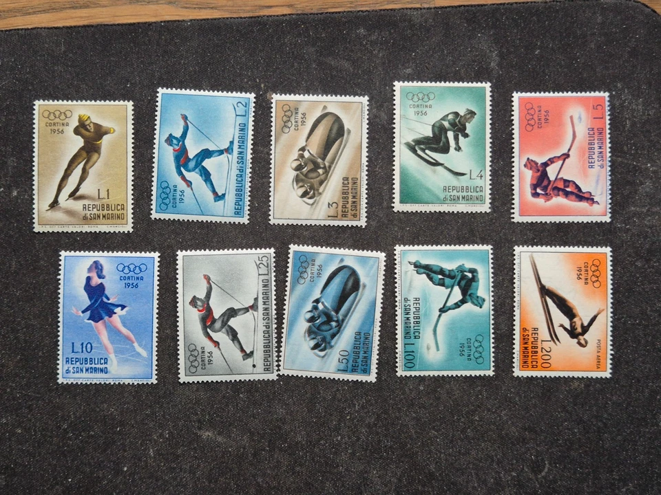 San Marino 1955  Mich   535-544   Olympics   MNH  Cat E45 - image 1 of 1