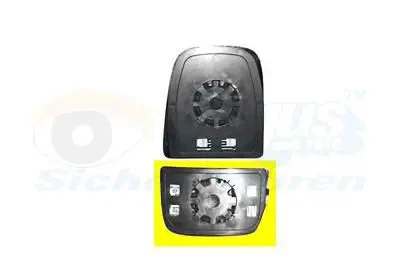 Vetro specchio Dx convesso 2815836 VAN WEZEL per IVECO DAILY IV Autobus - Immagine 1 di 4
