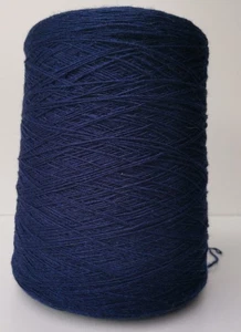 2ply GALANTA Knitting Cashmere Silk Merino Wool Cone Navy Blue - 545g (1211-B) - Picture 1 of 4