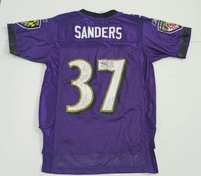 Camiseta Deion Sanders Baltimore Ravens Negra Talla 8 Juvenil Pequeña Reebok NFL Foto 1 de 4
