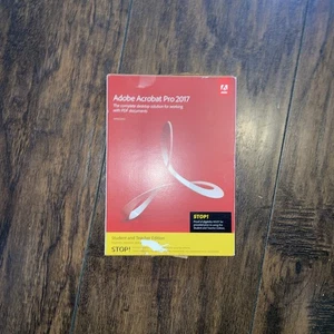 Adobe Acrobat Pro 2017 Student and Teacher Edition - Disc Version Perpetual Full - Picture 1 of 4