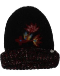 Sombrero gorro gráfico DESIGUAL para mujer talla única negro floral P307 - Imagen 1 de 3