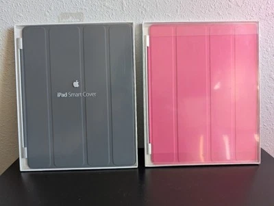 Apple iPad 2nd, 3rd, 4th Generation Smart Cover Dark Gray and Pink Bundle - Image 1 of 4