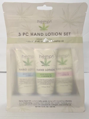 Hemp Plus My Beauty Spot 3 Pc Hand Lotion Set 2.5 oz Coconut Rosehip Collagen - Image 1 of 2