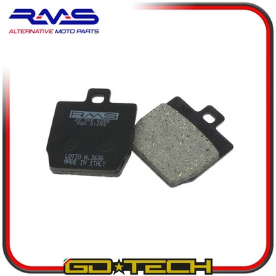 PASTIGLIE FRENO POSTERIORE YAMAHA AEROX MBK NITRO 50 2T 4T ORGANICHE RMS - Immagine 1 di 4