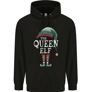 The Queen Elf Funny Christmas Xmas Childrens Kids Hoodie - Picture 1 of 25
