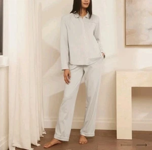 boll and branch Soft Knit Long Sleeve & Pants Pajama Set Organic Cotton Size 2X - Picture 1 of 14