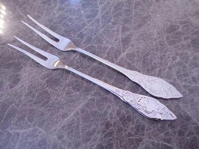 BSF FRIESENMUSTER Vorleger Paar Fleischgabeln 18/8 TOP - Bild 1 von 2