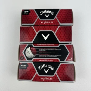 Callaway HX Diablo Tour Golf 12 Pelotas Total 4 Mangas NUEVA Docena Blanca - Imagen 1 de 4