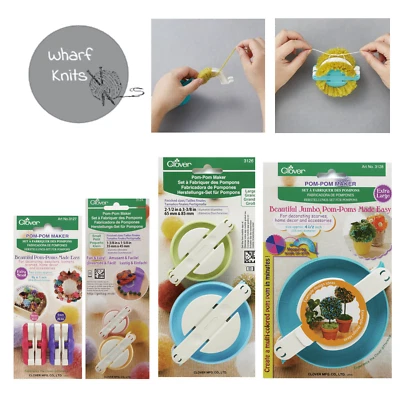 Clover Pom Pom Maker - Extra Small - Small - Large - Extra Large
