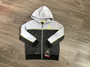 Nike Air Jordan Jumpman Elephant Print Therma-FIT FZ Hoodie Boy 6 $70 853064-174 - Picture 1 of 7