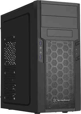 SilverStone Technology Precision Series Black ATX Tower Case PS13B, Black - Image 1 of 4