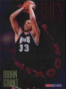 1994-95 Hoops Magic's All-Rookies Foil-Tech Basketball Card #FAR7 Brian Grant