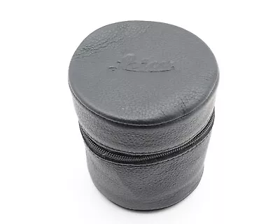 Leica Black Leather Lens Case 3.50" x 3.00" Leitz (#16787) - Image 1 of 4