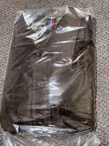 Flying Cross Dark Brown Uniform Shirt 17 1/2x35 The Command Police Zipper - Picture 1 of 3