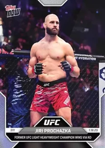 2025 TOPPS NOW UFC 311 CARD JIRI PROCHAZKA #3 FORMER LIGHTWEIGHT WINS VIA KO - Picture 1 of 1